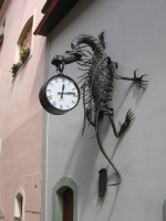 Banská Bystrica- hodiny s drakom