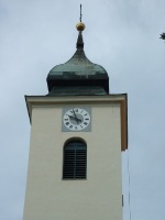 Mariánka - hodiny na veži kostola