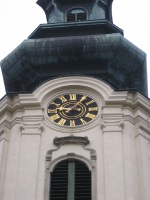 Nitra – hodiny s odbíjaním na chráme sv. Emeráma